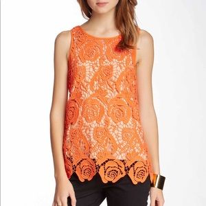 NWOT Nicole Miller Laced Top with Undergarment